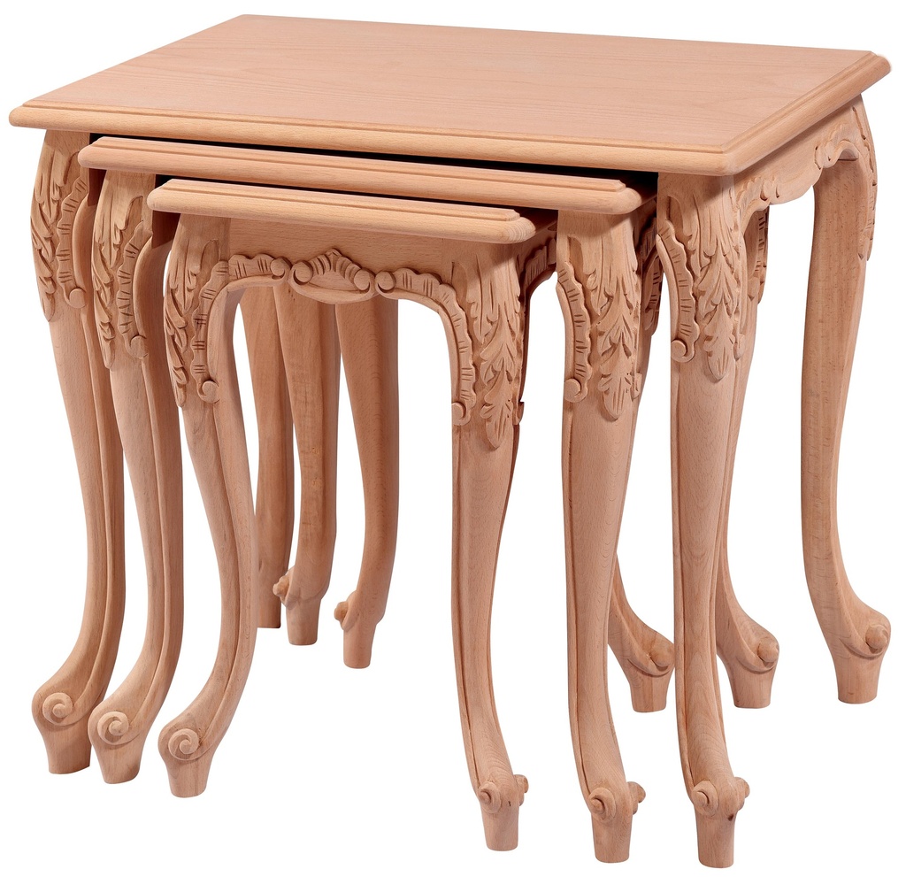 SET MASUTE DIN LEMN CU SCULPTURA