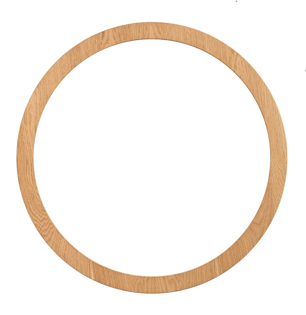 RAMA OGLINDA ROTUNDA DIN MDF CU FURNIR DE STEJAR