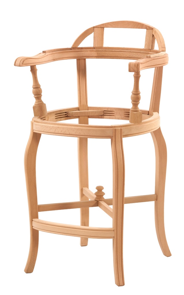 SCHELET SCAUN BAR DIN LEMN CU BRATE