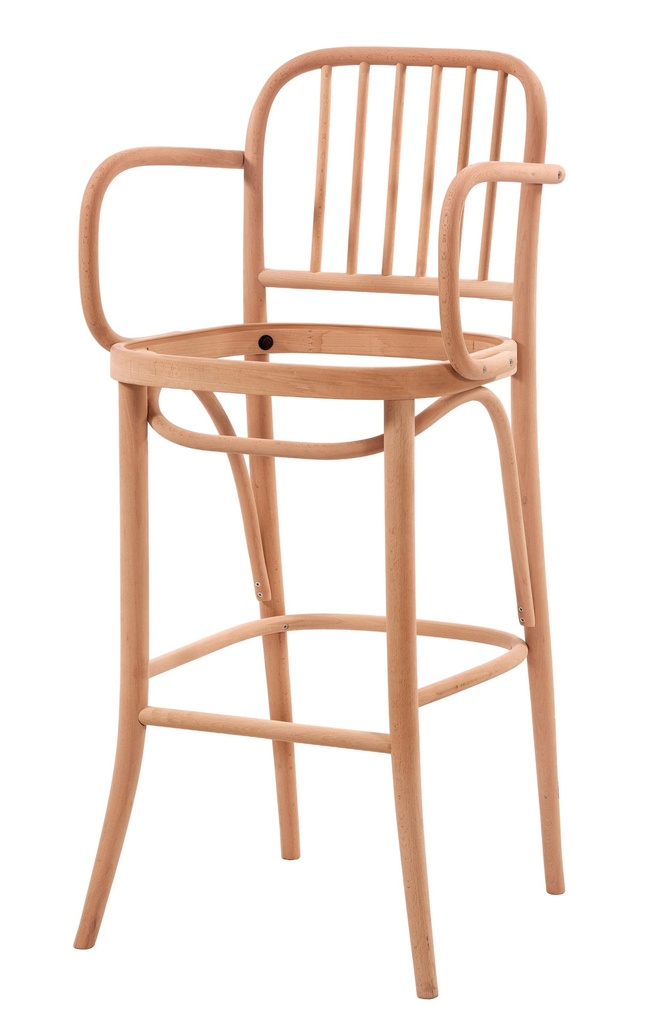 SCHELET SCAUN BAR DIN LEMN CU BRATE