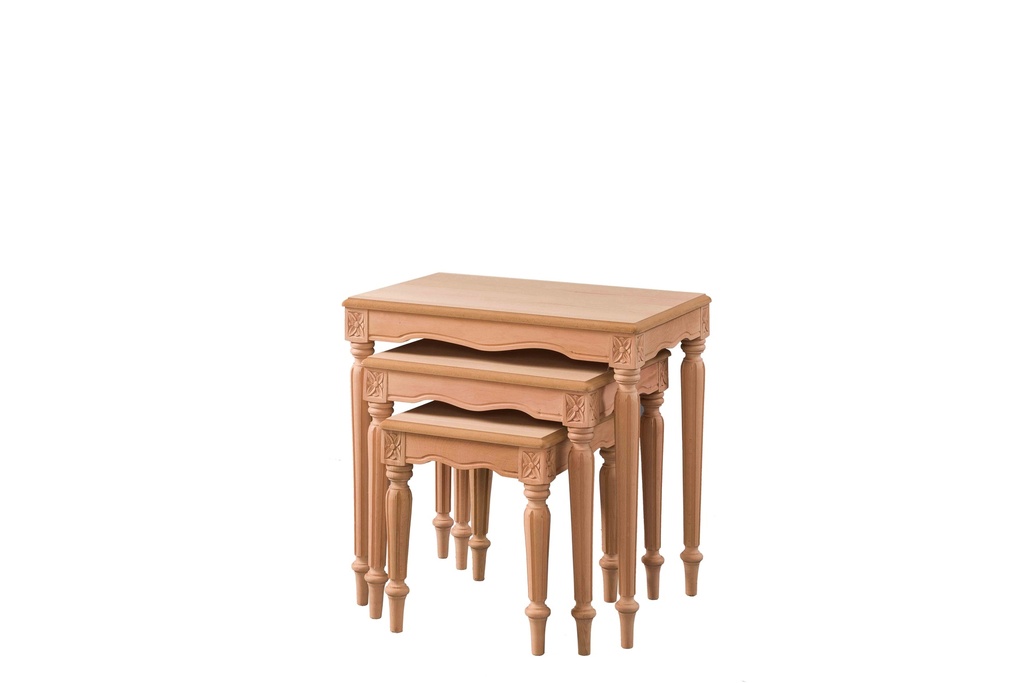 SET MASUTE DIN LEMN SI MDF CU SCULPTURA