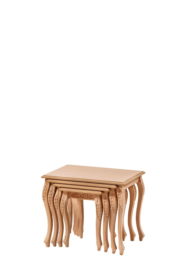 SET MASUTE DIN LEMN CU SCULPTURA