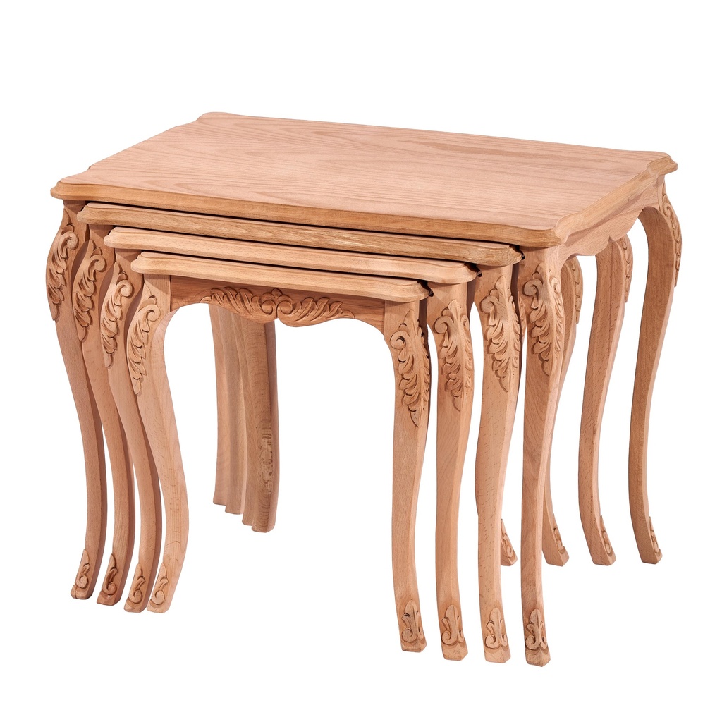 SET MASUTE DIN LEMN CU SCULPTURA