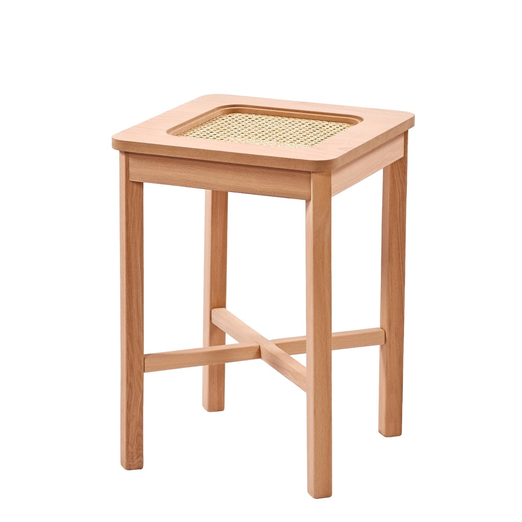 MASUTA PATRATA DIN LEMN CU RATAN