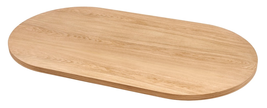 BLAT MASA OVAL DIN LEMN CU FURNIR DE STEJAR