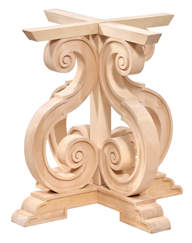 PICIOR DIN LEMN CU SCULPTURA