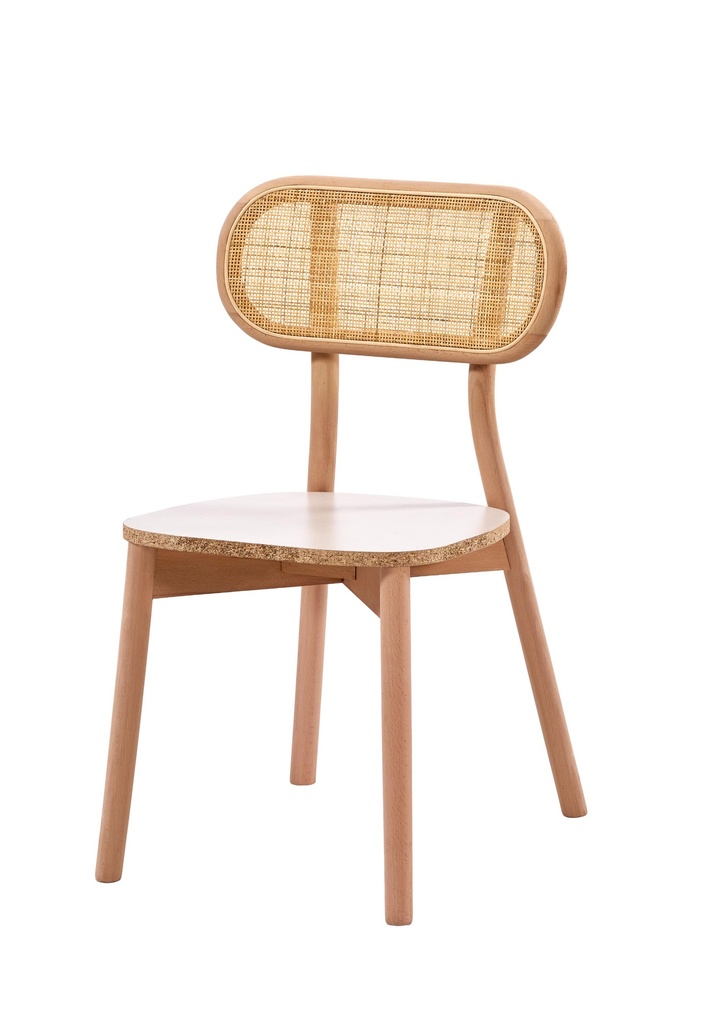 SCHELET SCAUN DIN LEMN CU RATAN