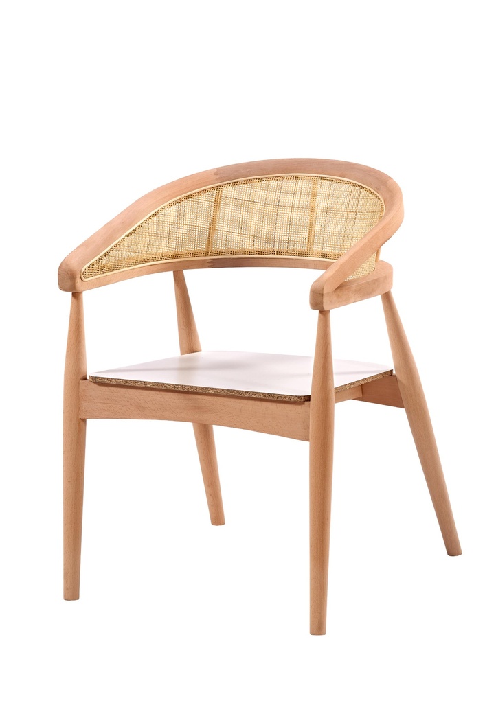 SCHELET SCAUN DIN LEMN CU BRATE SI RATAN