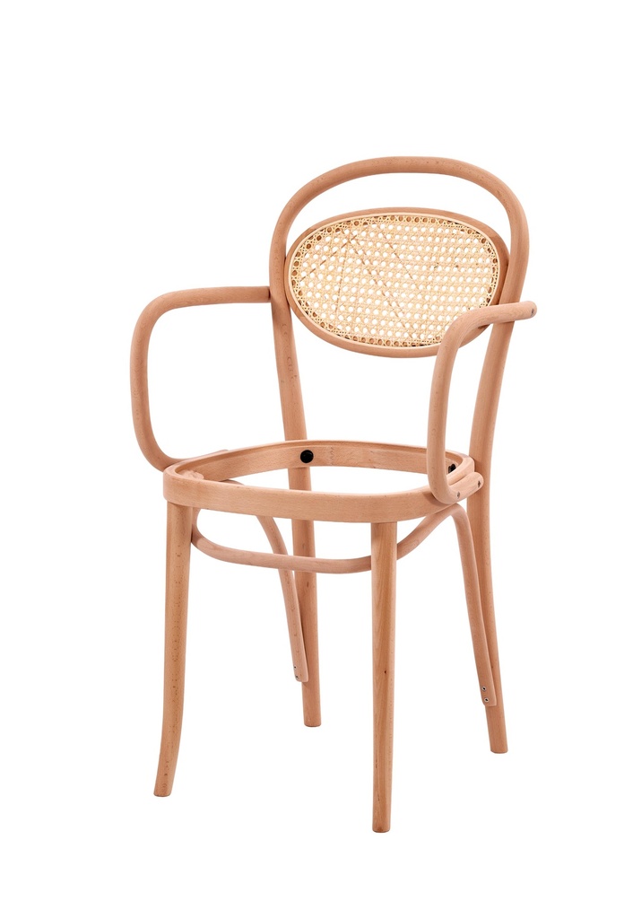 SCHELET SCAUN DIN LEMN CU BRATE SI RATAN