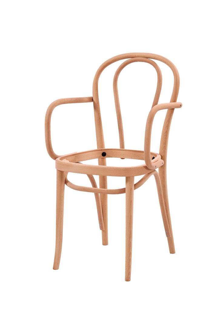 SCHELET SCAUN DIN LEMN CU BRATE