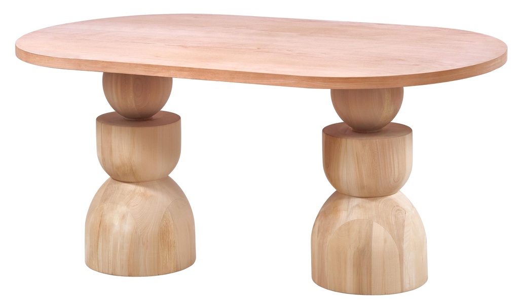 MASA OVALA FIXA DIN LEMN