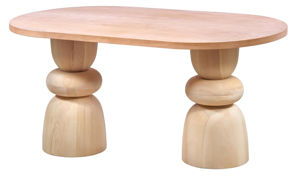 MASA OVALA FIXA DIN LEMN