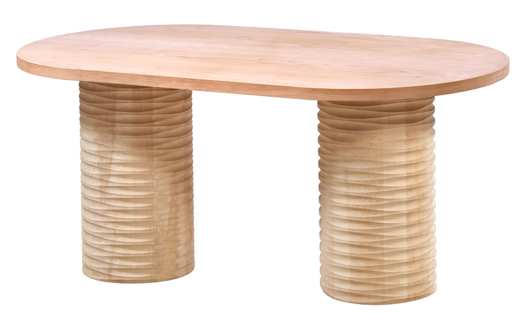 MASA OVALA FIXA DIN LEMN