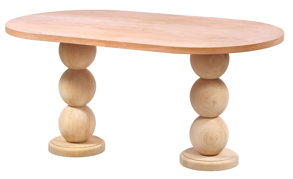 MASA OVALA FIXA DIN LEMN