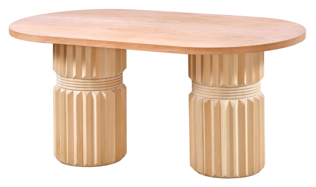 MASA OVALA FIXA DIN LEMN