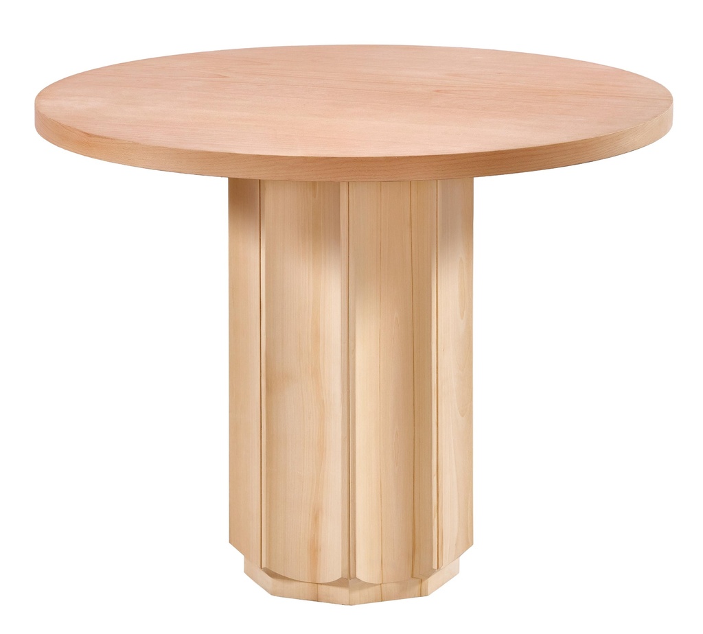 MASA ROTUNDA FIXA DIN LEMN