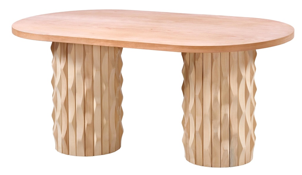 MASA OVALA FIXA DIN LEMN