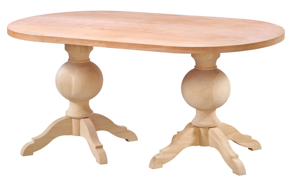 MASA OVALA FIXA DIN LEMN