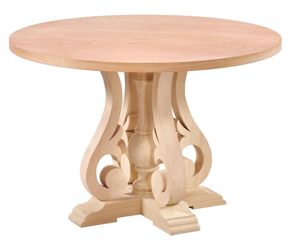 MASA ROTUNDA FIXA DIN LEMN