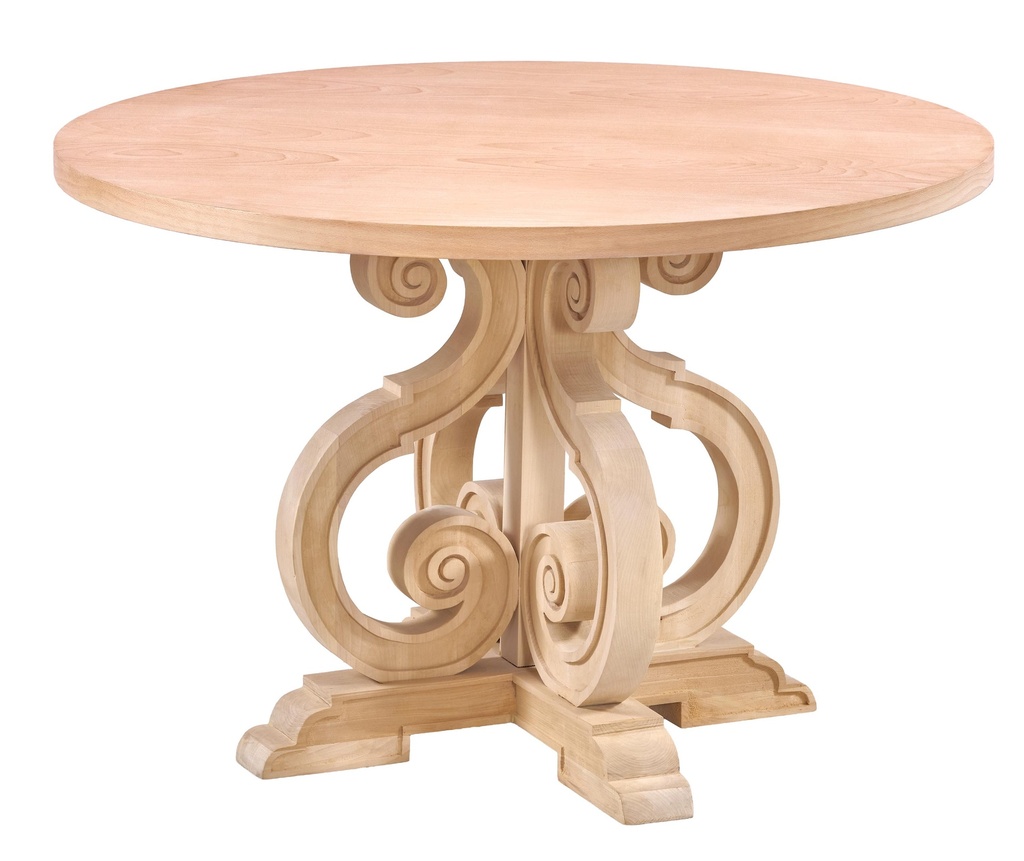 MASA ROTUNDA FIXA DIN LEMN