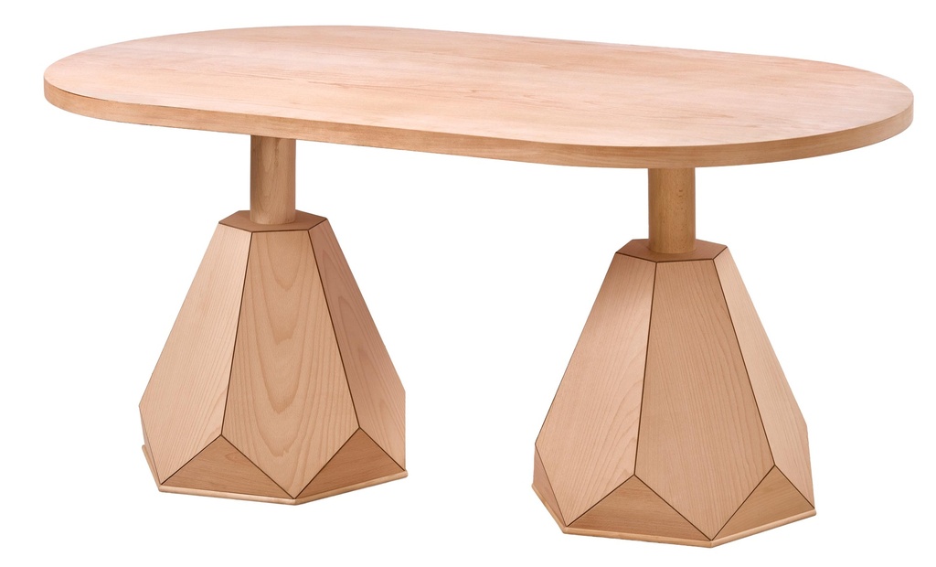 MASA OVALA FIXA DIN LEMN