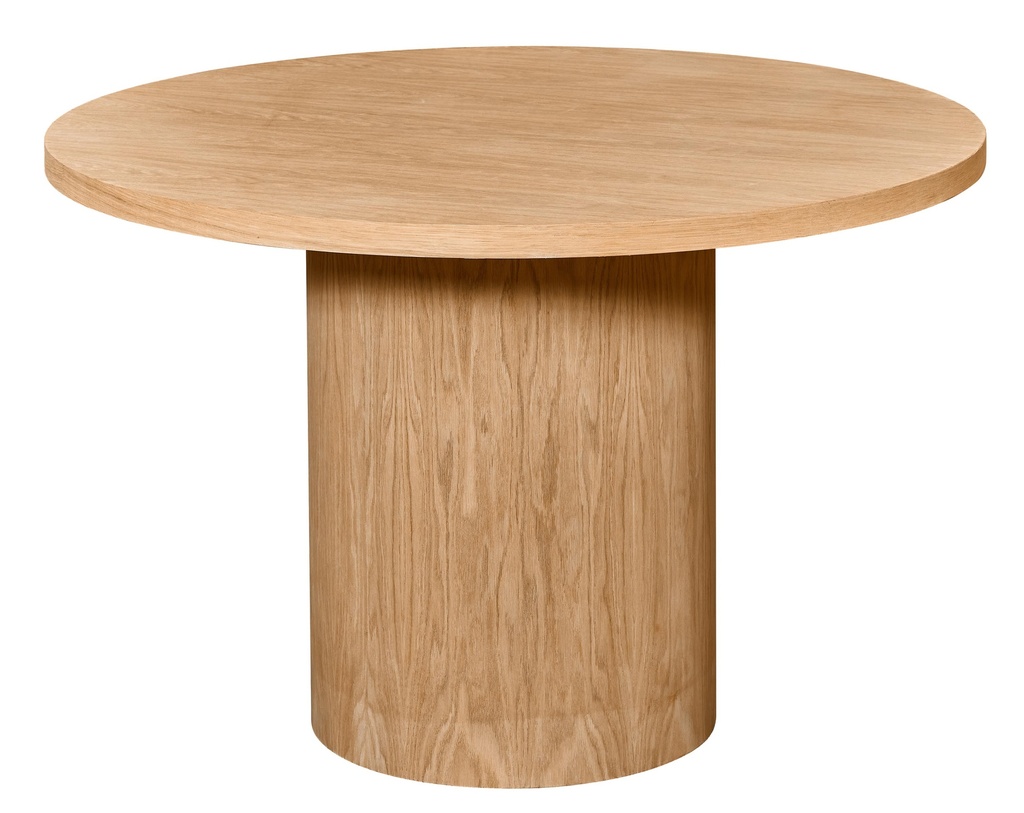 MASA ROTUNDA FIXA DIN LEMN CU FURNIR DE STEJAR