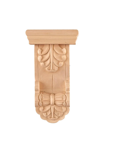 [AOP-04] Wood decorative capitel with sculptures