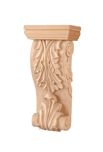 [AOP-13] Wood decorative capitel with sculptures