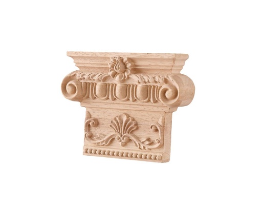 [AOP-21] Wood decorative capitel with sculptures