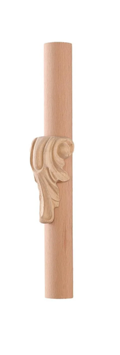 [AOP-28] Wood decorative capitel with sculptures