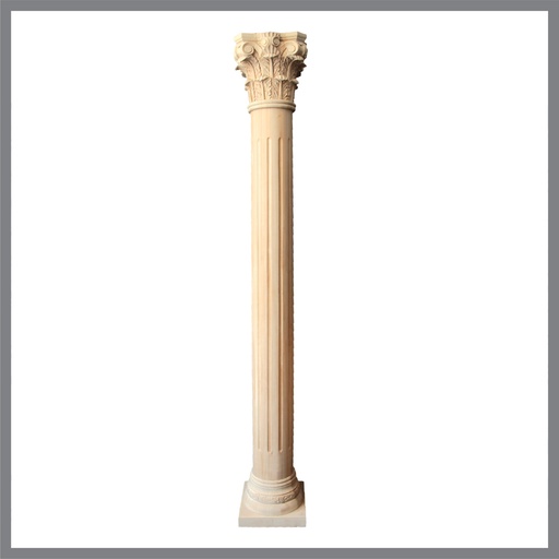 [H-3 A] COLOANE DECORATIVE DIN LEMN CU SCULPTURI