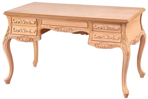 [2932S] BIROU DIN LEMN CU SCULPTURA