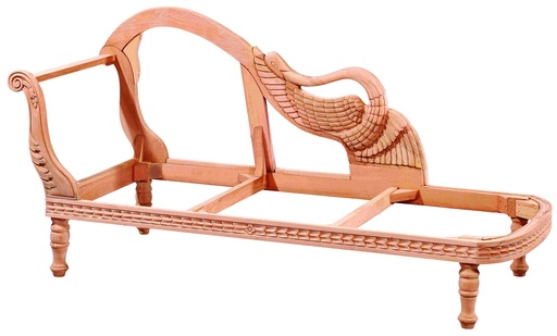 [JZF-104] Skeleton wooden sofa with sculpture