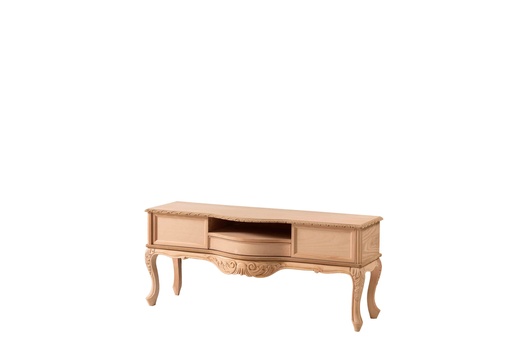 [3537N] Holz und MDF TV Kommode mit Skulptur