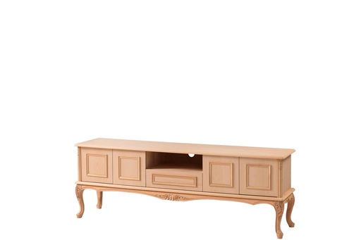 [3561N] Holz und MDF TV Kommode mit Skulptur