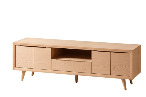 [502N] Holz und MDF TV Kommode