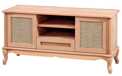 [5373S] Holz und MDF TV Kommode mit Rattan