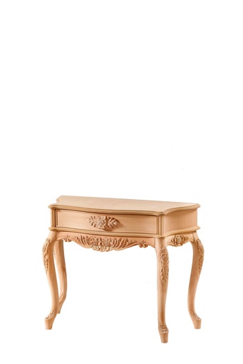 [4527N] Console en bois avec sculpture