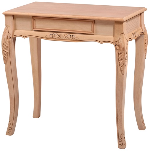 [6116S] Wooden console with sculpture