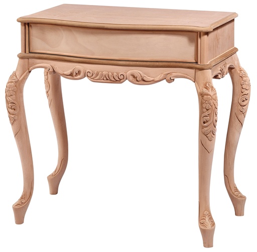 [6128S] Wooden console with sculpture