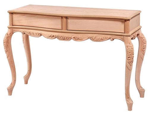 [6130S] Wooden console with sculpture