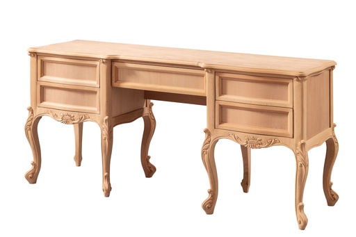 [861N] Wooden makeup table with sculpture
