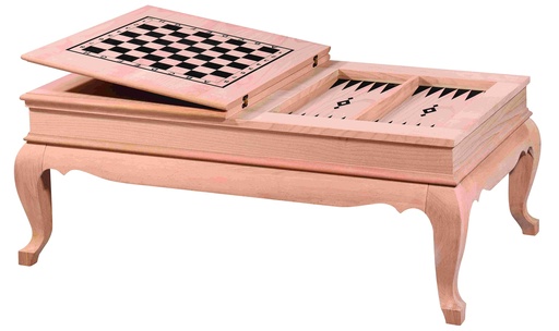 [ORT-145] Rechteckiger Schach Tisch aus Holz