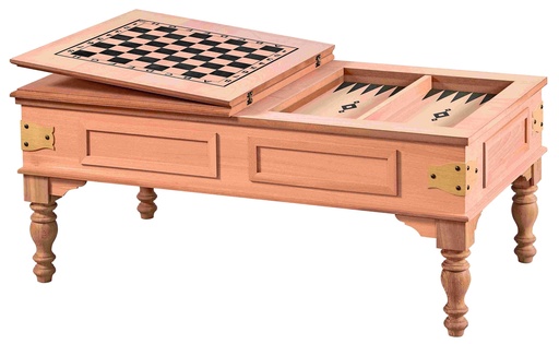 [ORT-148] Rechteckiger Schach Tisch aus Holz