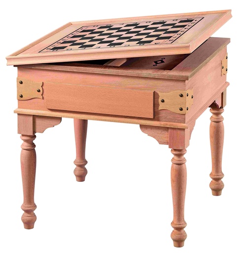 [ORT-149] Quadratischer Schach Tisch aus Holz​