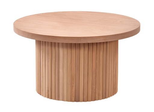 [5727S] Wooden round coffee table