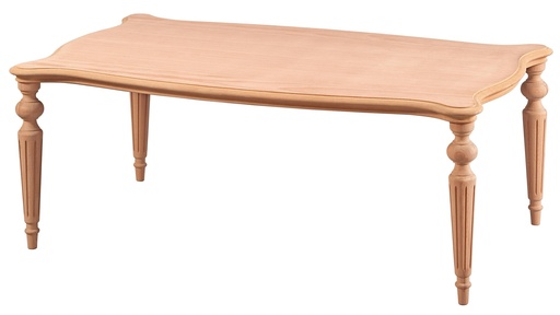 [5755S] La table basse rectangulaire en bois