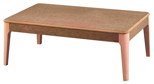 [ORT-165] La table basse rectangulaire en bois et le MDF