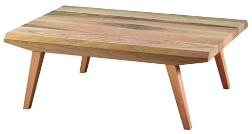 [ORT-168] Lectangular wooden coffee table with walnut veneer