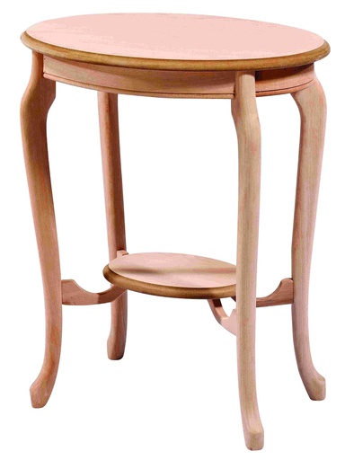 [SAK-124] Table ovale en bois